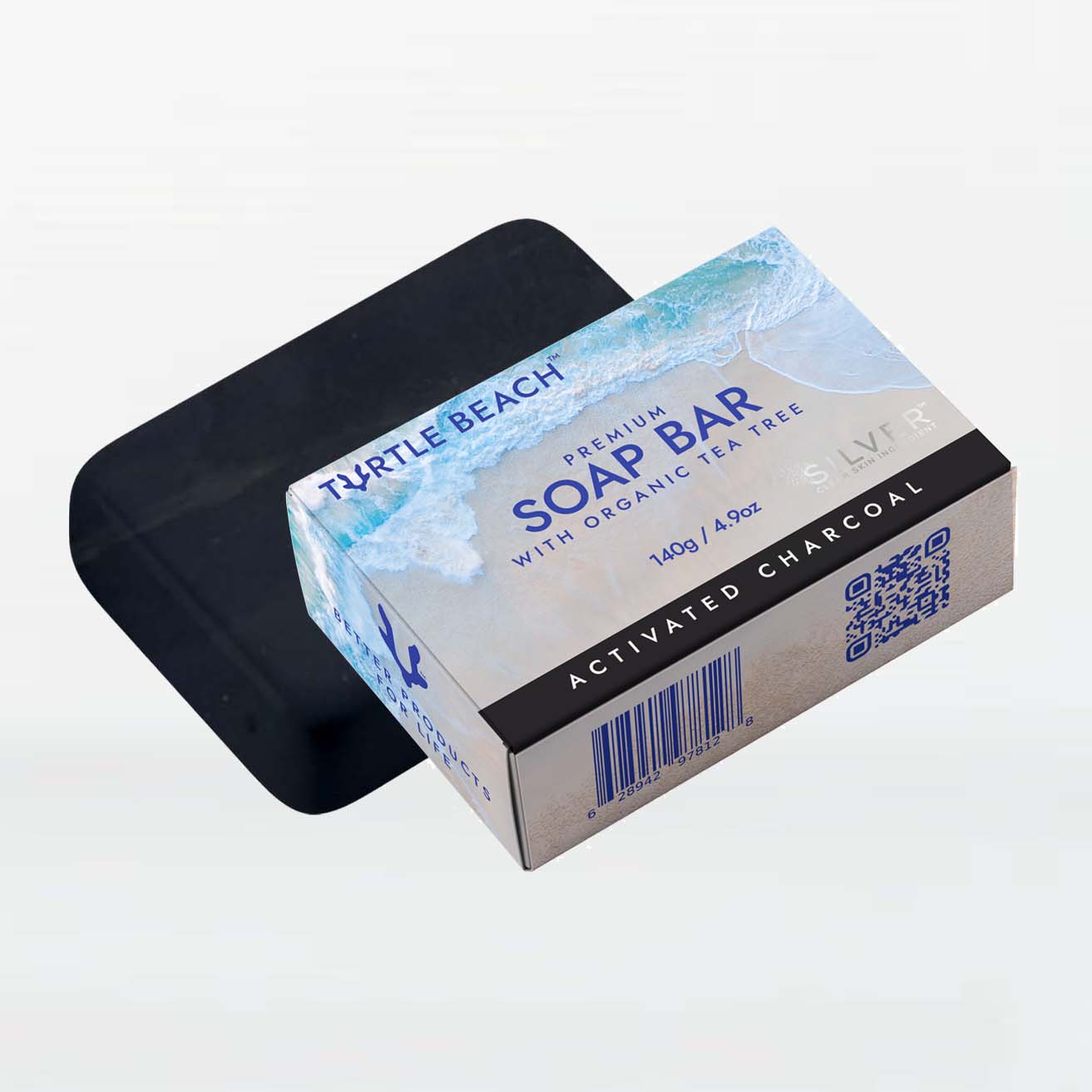 SOAP BAR w/ CHARCOAL & ORGANIC TEA TREE